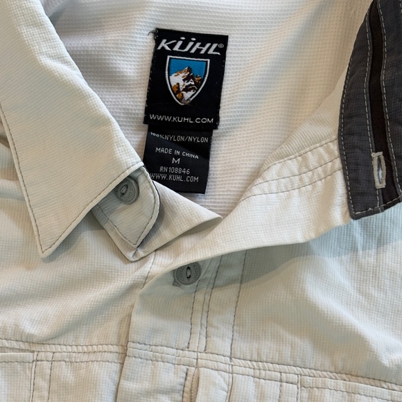 Kuhl Men's Nylon lightweight long sleeves breathable Hiking Fishing Shirt Medium - Picture 2 of 5